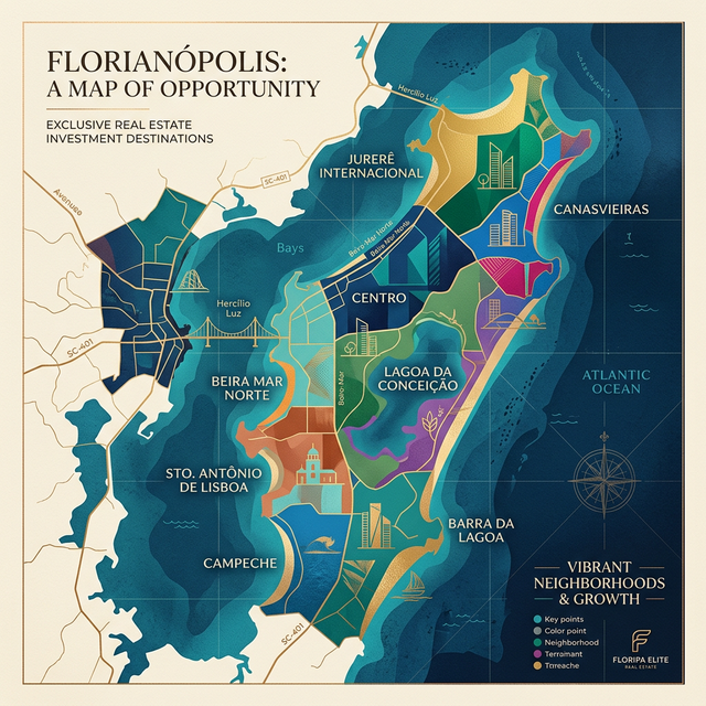 Melhores Bairros para Investir em Imóvel de Temporada em Floripa (2026)